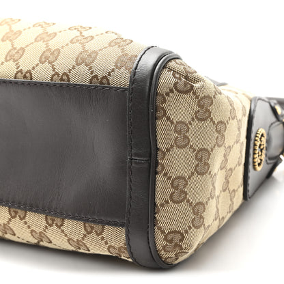 Gucci Monogram Small Scarlett Studded Interlocking G Hobo Dark Brown 10 of 11