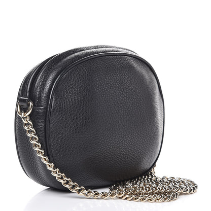 Gucci Pebbled Calfskin Mini Soho Chain Bag Black 3 of 7