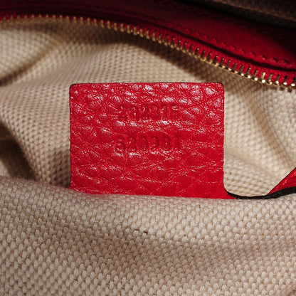 Gucci Monogram Medium Diana Bamboo Shoulder Bag Red 7 of 7