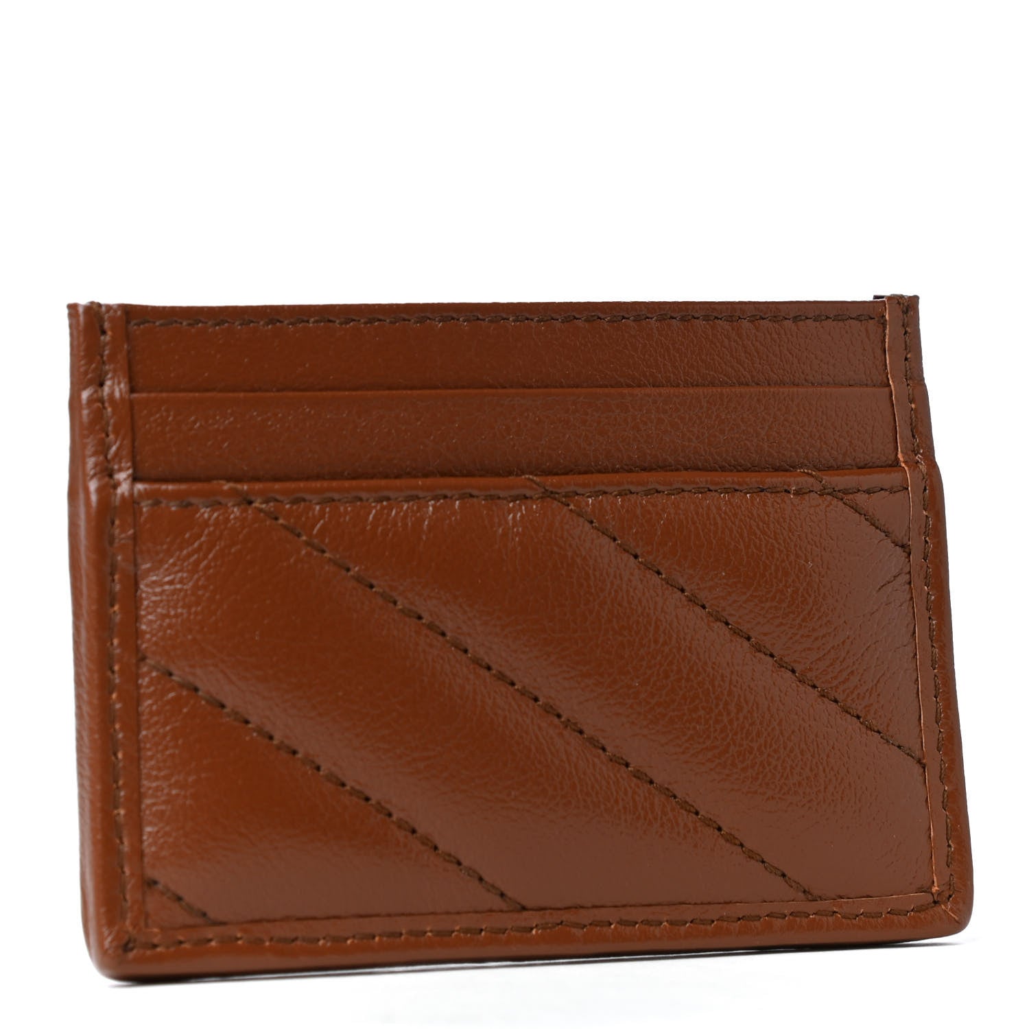 Gucci Azalea Calfskin Matelasse Diagonal GG Marmont Card Holder Cuir 2 of 4