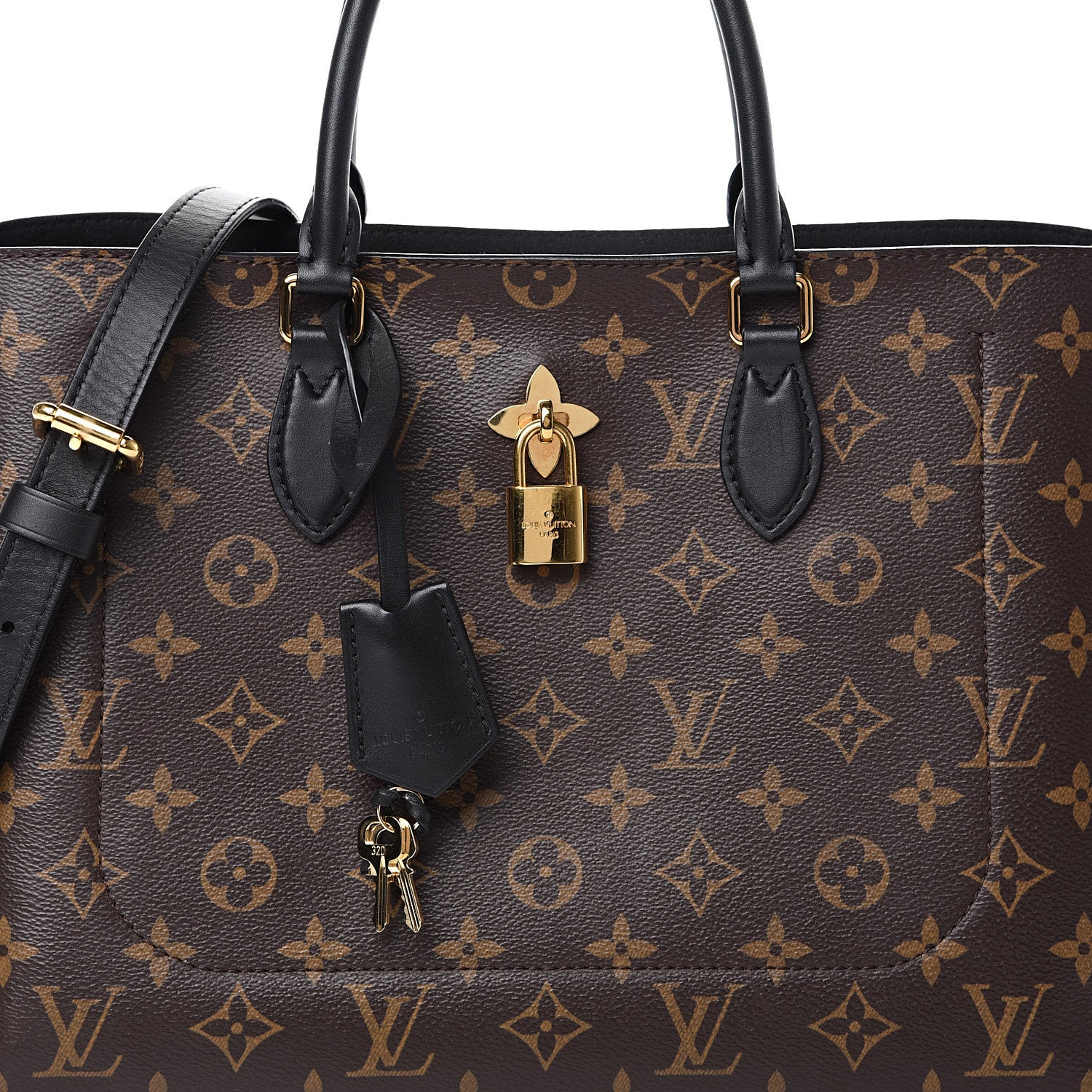 Louis Vuitton Monogram Flower Tote Black 8 of 12