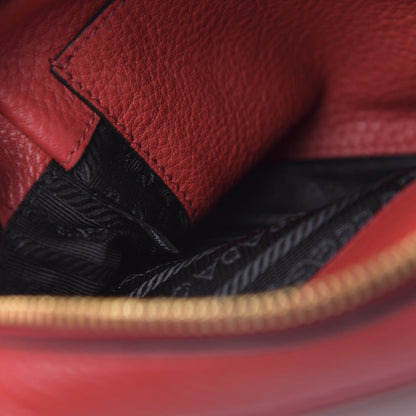 Prada Vitello Phenix Flap Crossbody Rosso 5 of 9