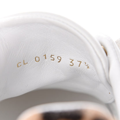 Louis Vuitton Calfskin Calf Hair Monogram Giant Jungle Frontrow Sneakers 37.5 White 9 of 9