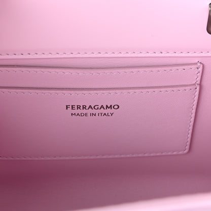 Salvatore Ferragamo Brushed Calfskin Mini Wanda Top Handle Bag Bubble Gum 5 of 8