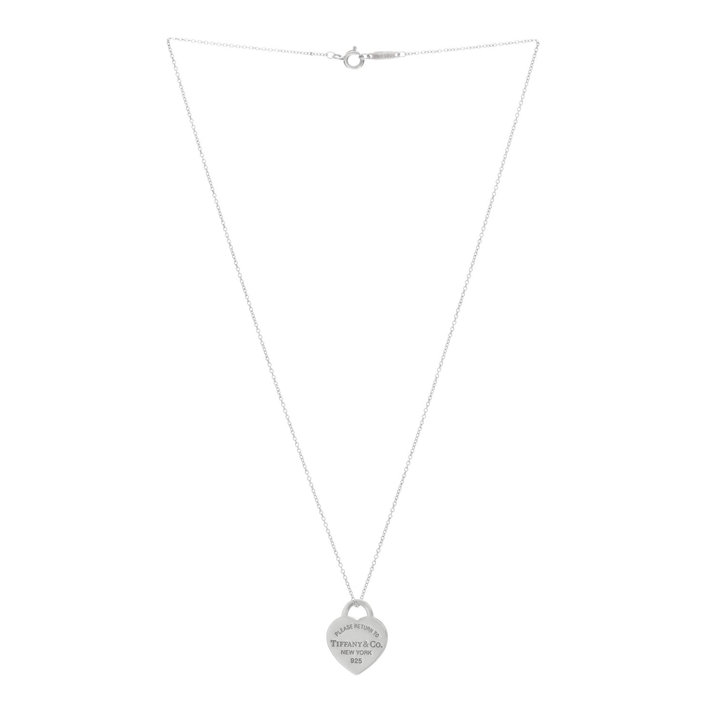 Sterling Silver Small Return to Tiffany Heart Pendant Necklace