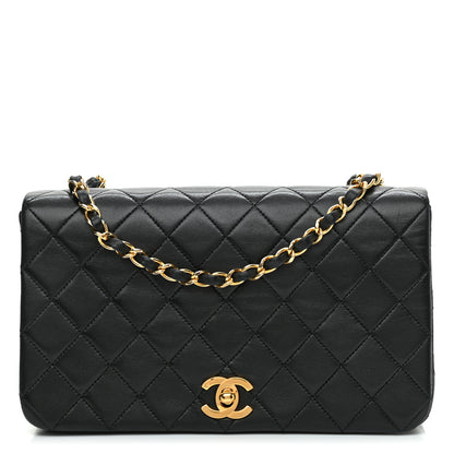 Chanel Lambskin Quilted Small Single Flap Black 1 of 9