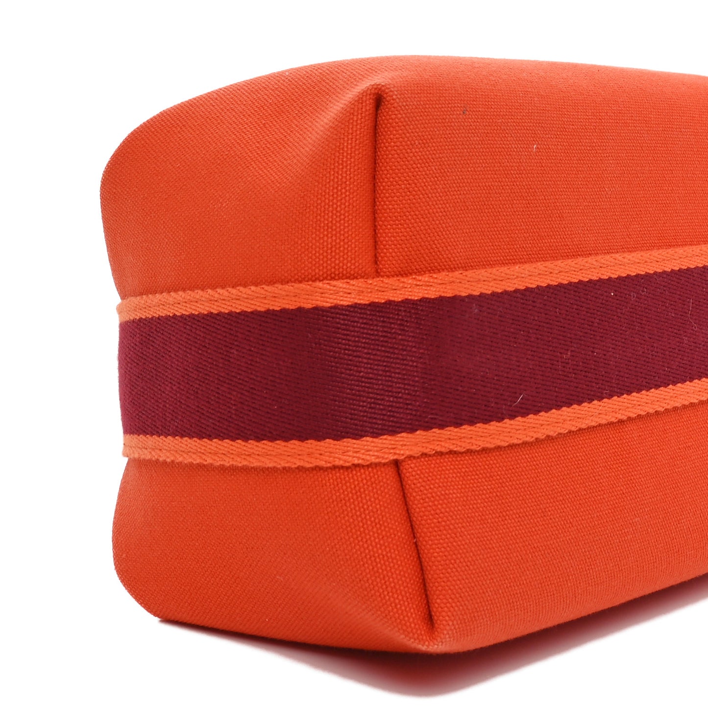 Canvas Small Bride-A-Brac Pouch Orange Burgundy