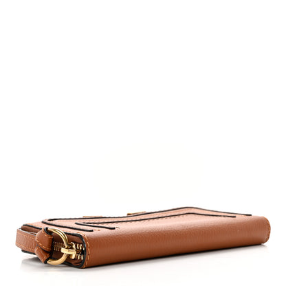 Chloe Grained Calfskin Marcie Long Zip Around Wallet Tan 4 of 7