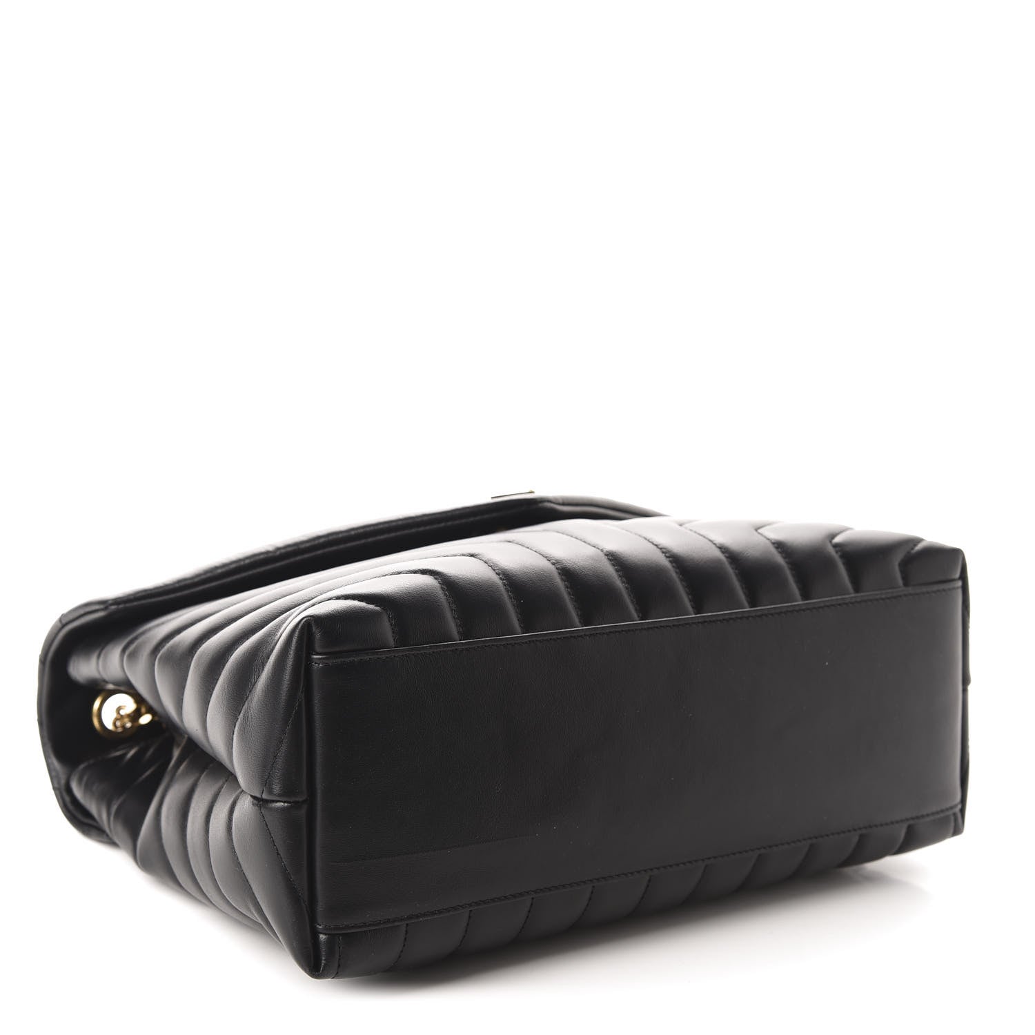 Saint Laurent Calfskin Y Quilted Monogram Medium Loulou Chain Satchel Black 4 of 12
