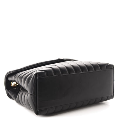 Saint Laurent Calfskin Y Quilted Monogram Medium Loulou Chain Satchel Black 4 of 12