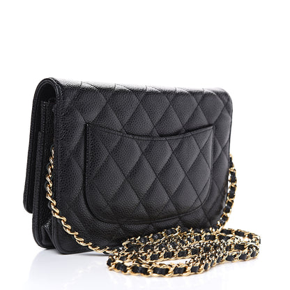 Chanel Caviar Quilted Wallet On Chain WOC Black 2 of 10