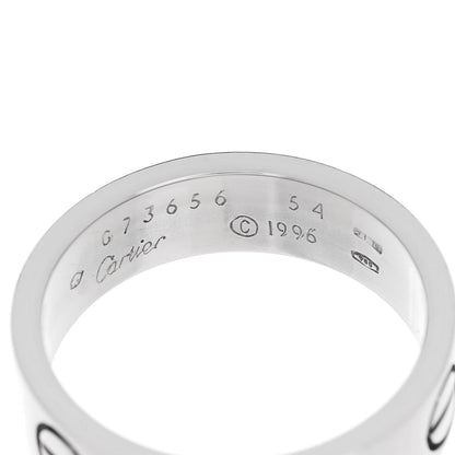 Cartier 18K White Gold 5.5mm LOVE Ring 54 6.75 4 of 4