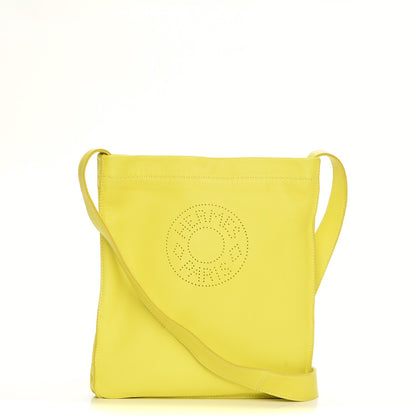 Hermes Lambskin Clou De Selle Pouch Sulphur 1 of 7