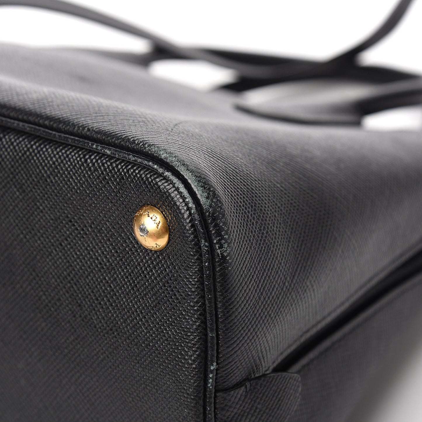Saffiano Lux Open Promenade Tote Black