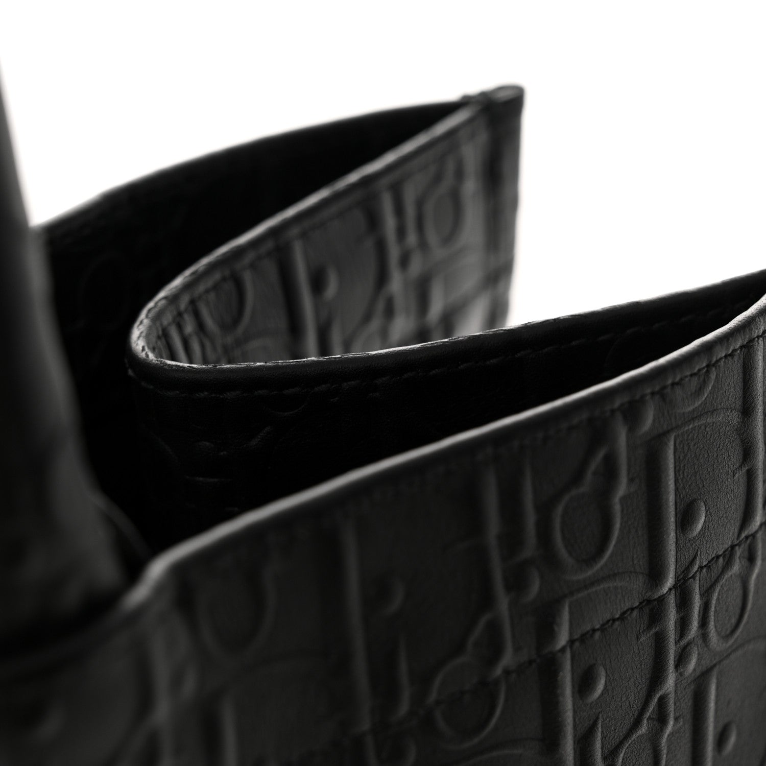 Christian Dior Oblique Calfskin Embossed Large Book Tote Black 11 of 16