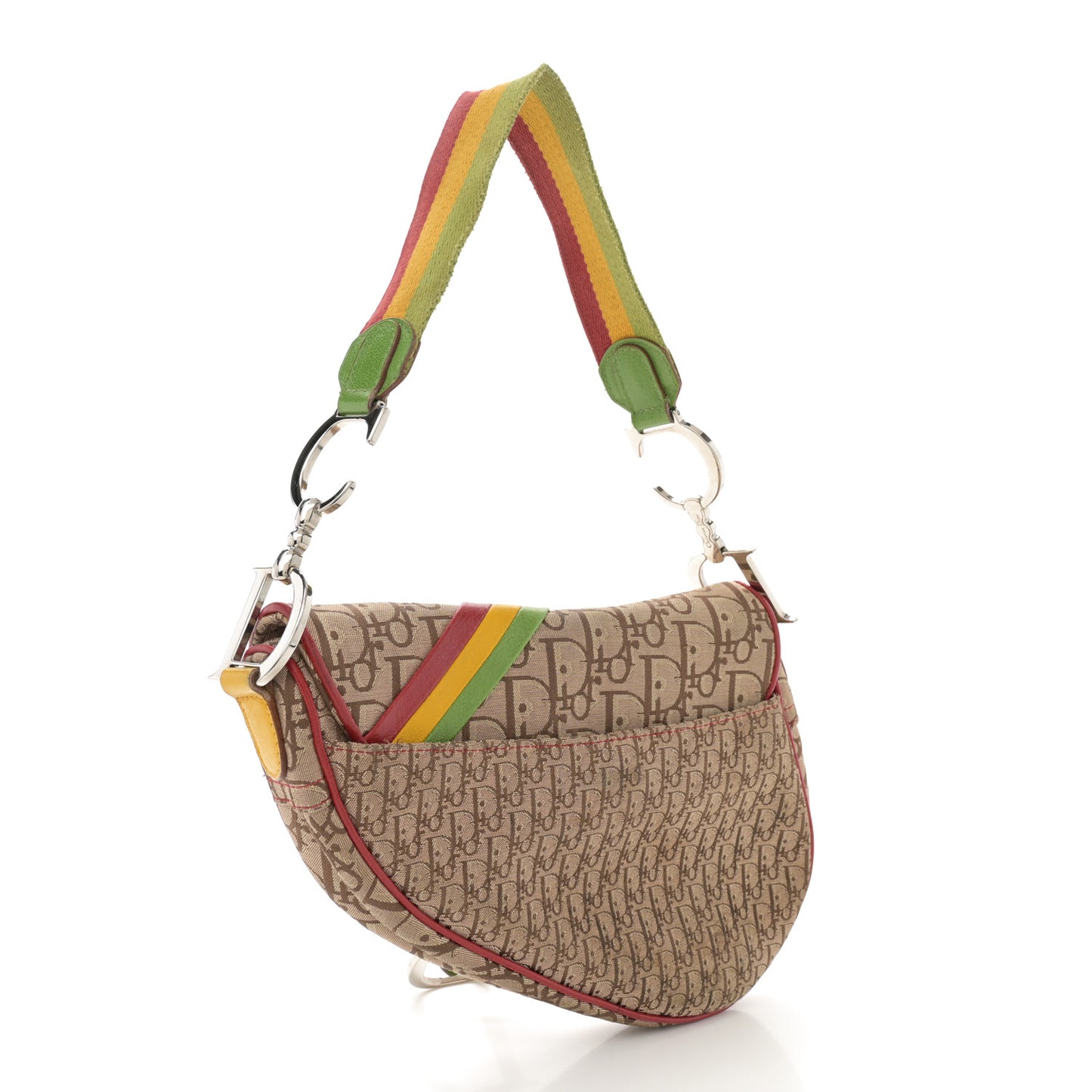 Monogram Rasta Saddle Bag Beige