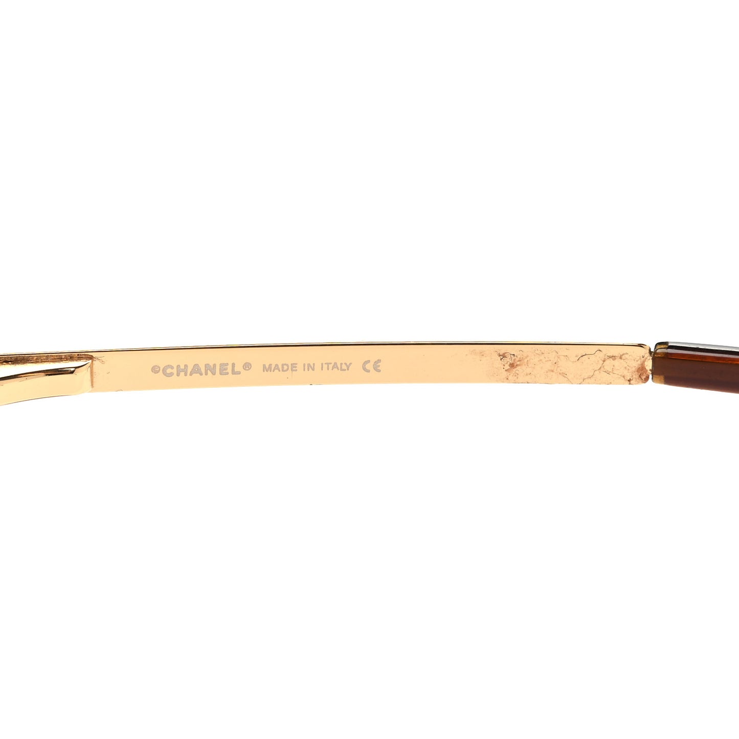 Crystal CC Logo Sunglasses 4105-B Gold