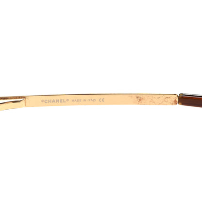 Chanel Crystal CC Logo Sunglasses 4105-B Gold 5 of 8