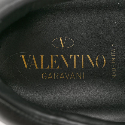 Valentino Garavani Calfskin Rockstud Untitled Open Sneakers 38.5 Black 7 of 10