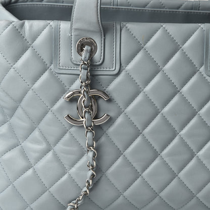 Chanel Lambskin Quilted Daily Shopping Tote Light Blue 11 of 11