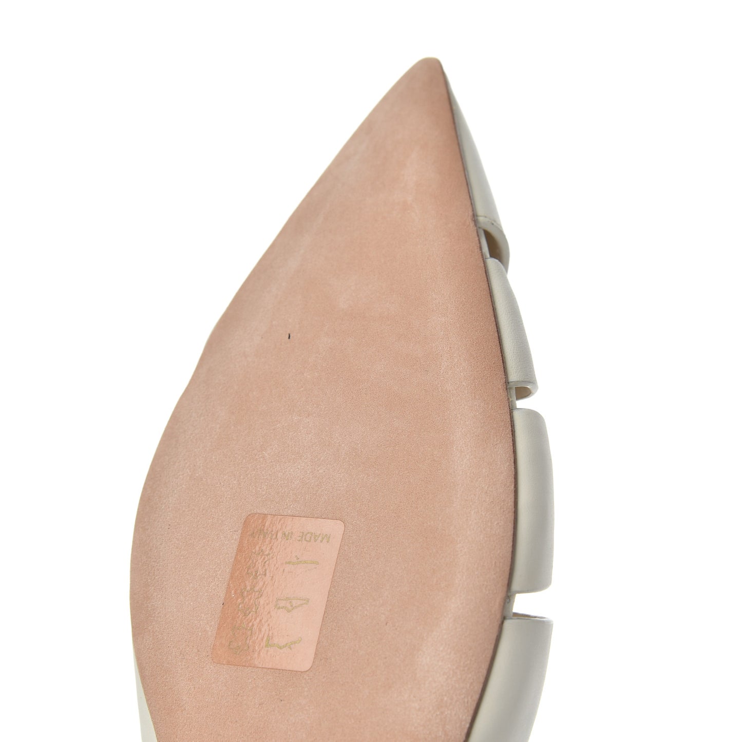 Calfskin Sauvage Ballerina Flat 40 Ivory