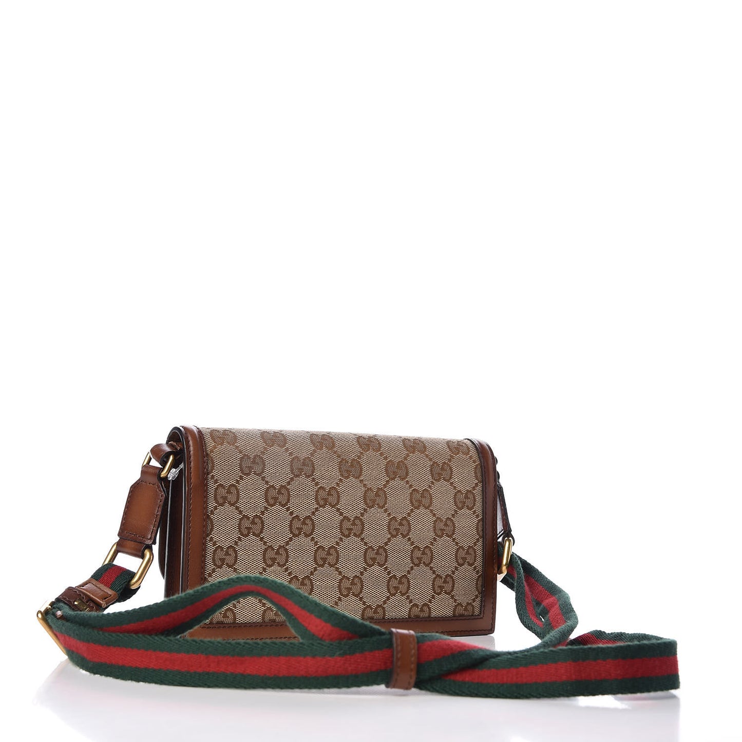 Monogram Lady Web Convertible Wallet Beige Cuir