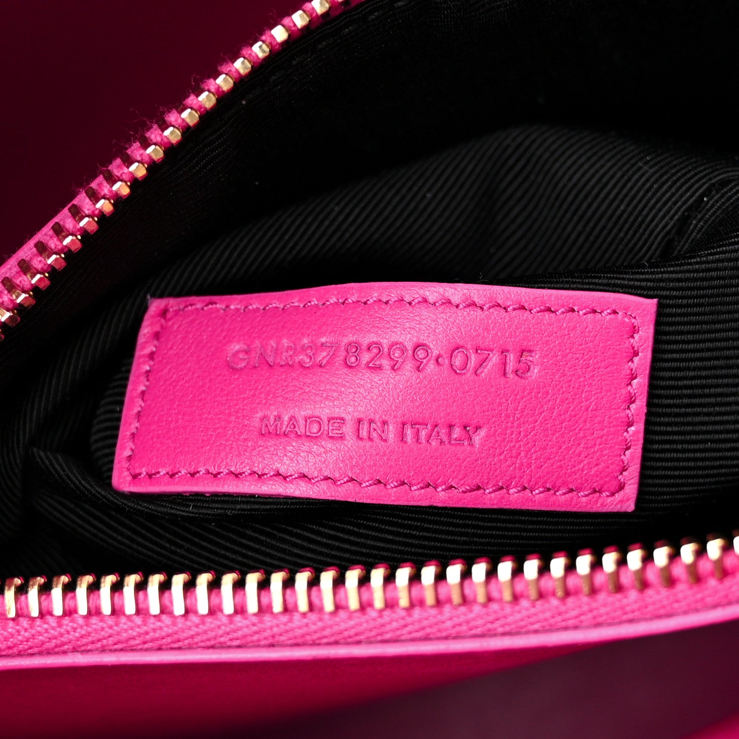 Saint Laurent Calfskin Small Sac De Jour Black Fuchsia 7 of 14