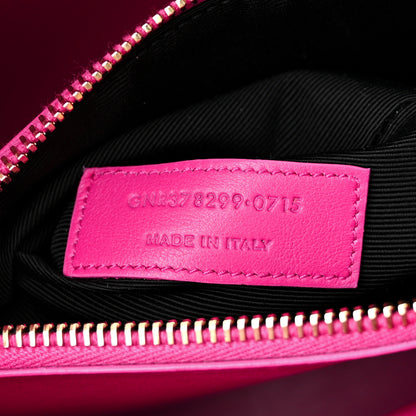 Saint Laurent Calfskin Small Sac De Jour Black Fuchsia 7 of 14