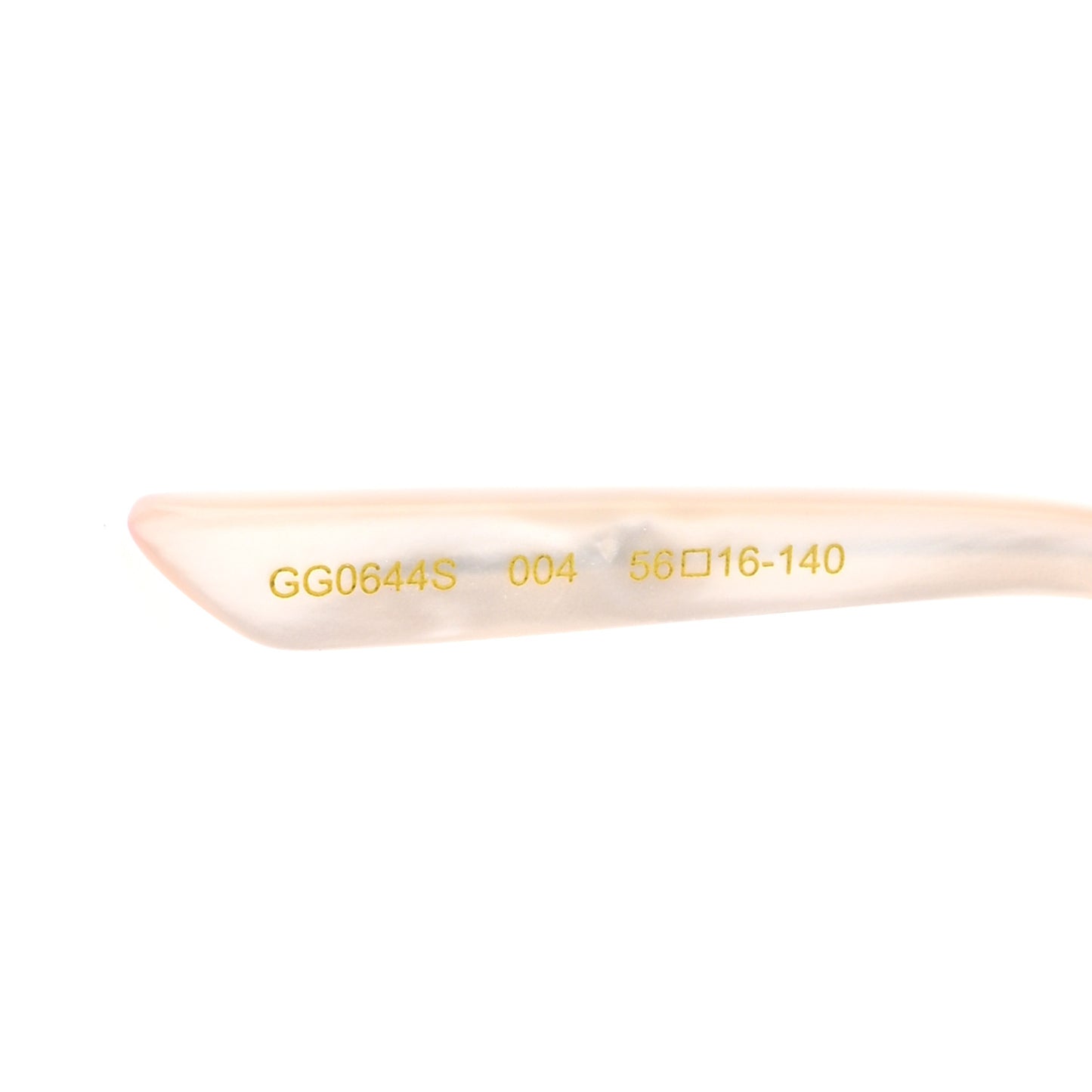 Crystal Metal Sunglasses GG0644S Gold Silver