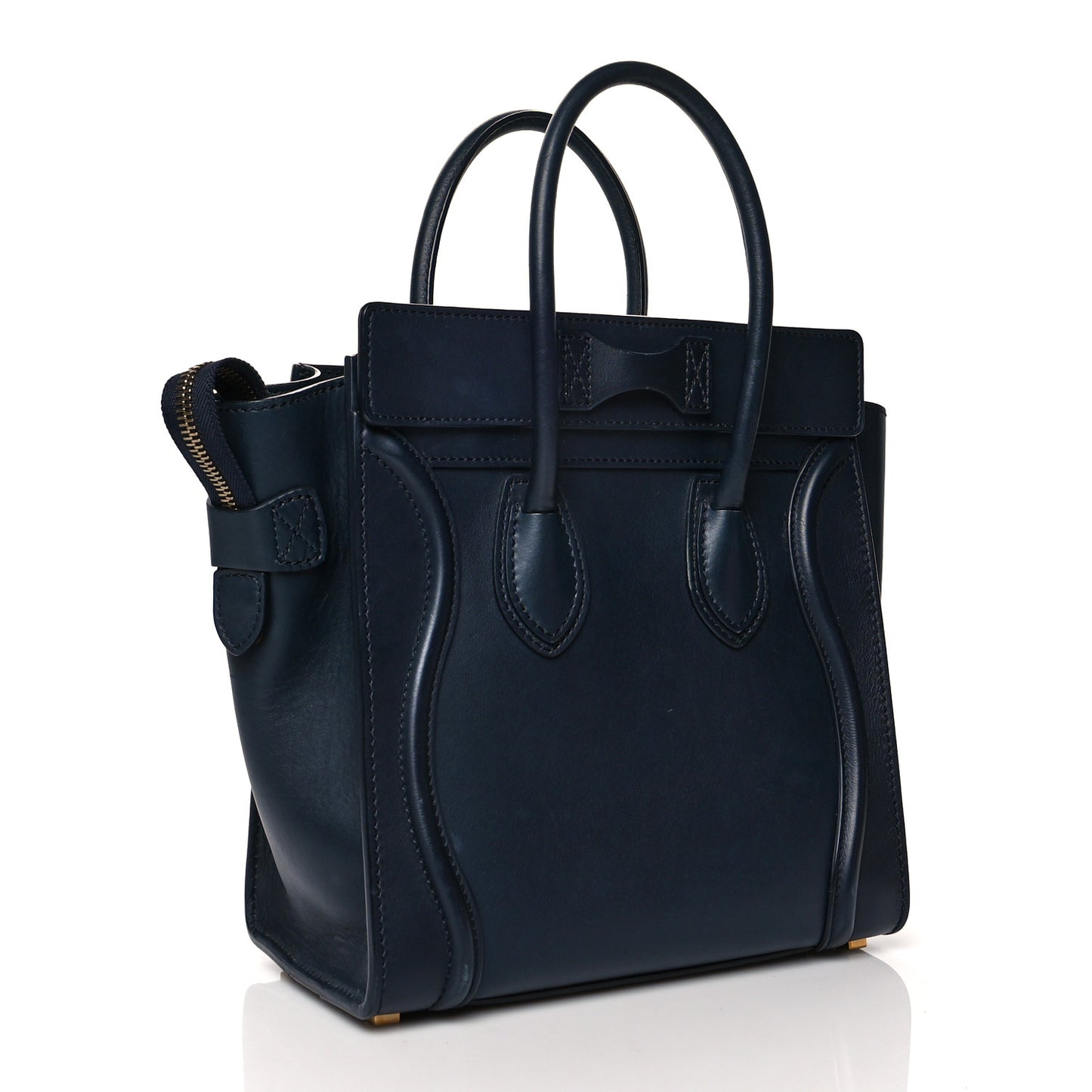 Smooth Calfskin Micro Luggage Navy