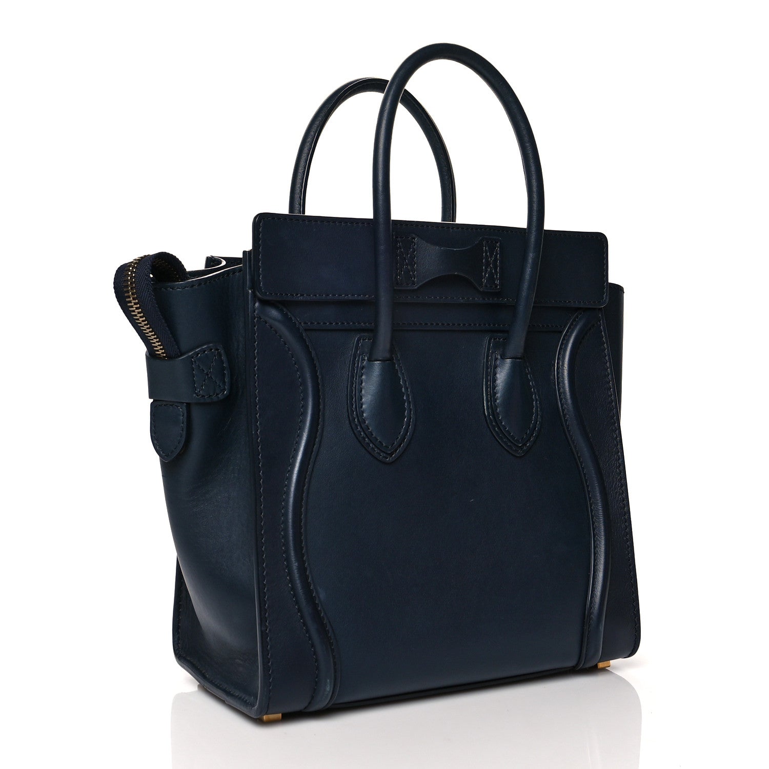 Celine Smooth Calfskin Micro Luggage Navy 3 of 12