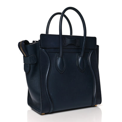 Celine Smooth Calfskin Micro Luggage Navy 3 of 12