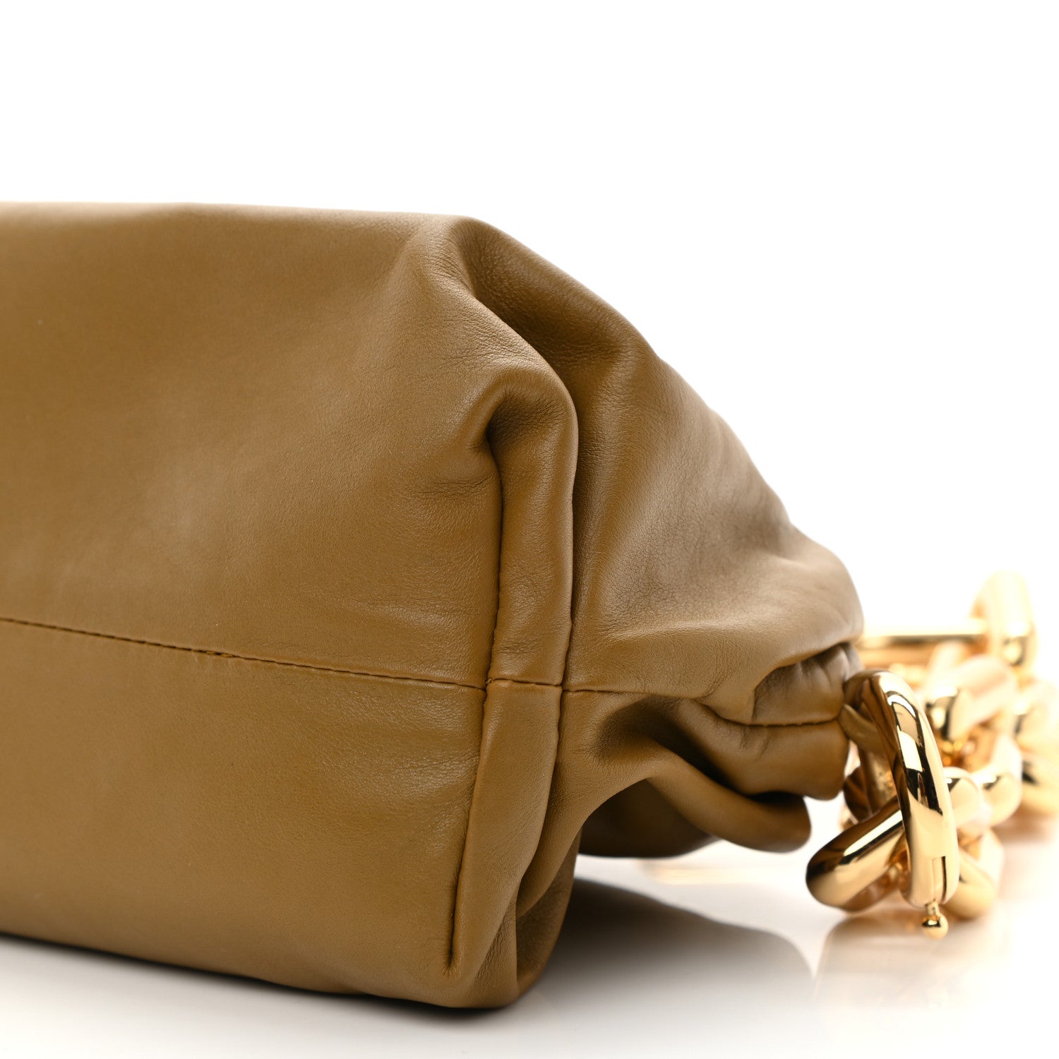 Bottega Veneta Calfskin The Pouch Chain Moutarde 10 of 10