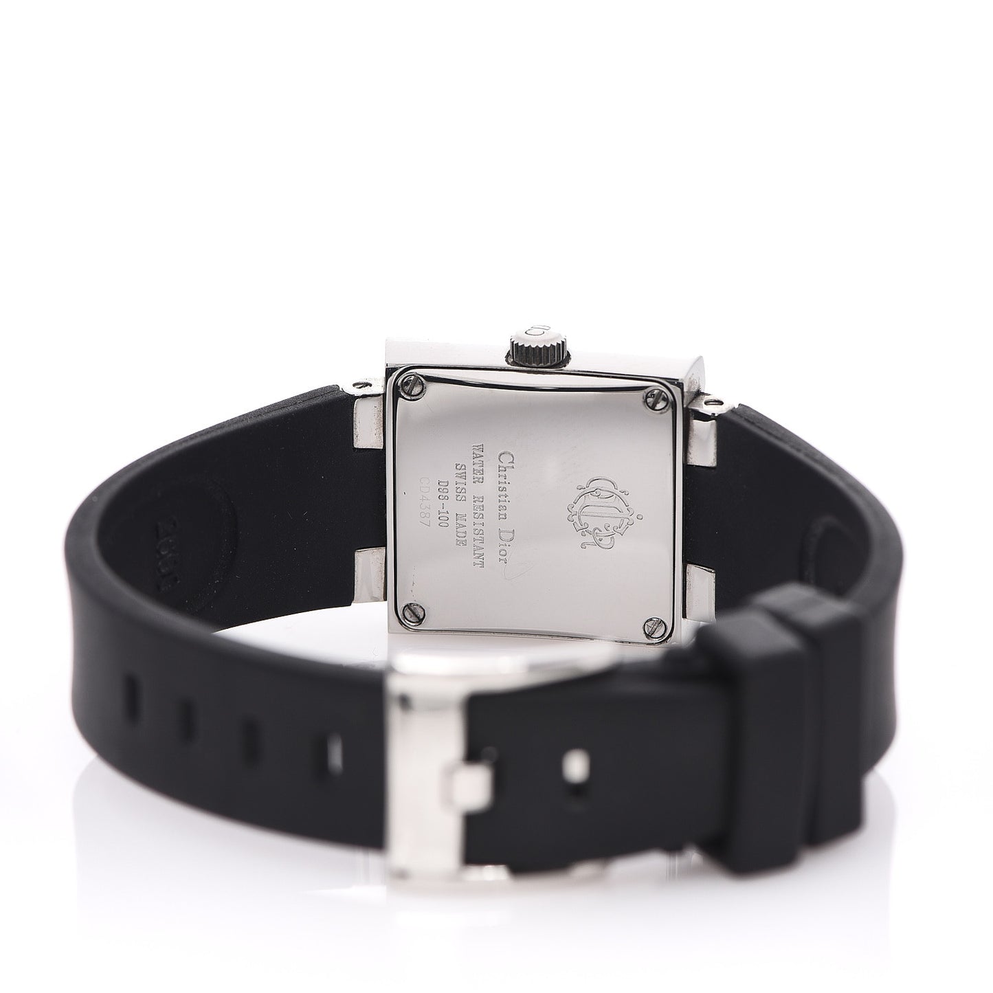 Stainless Steel Rubber 24mm Riva Quartz Watch Black