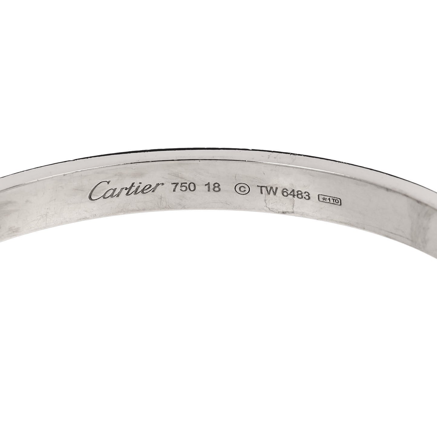 18K White Gold LOVE Bracelet 18