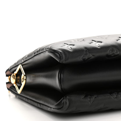 Louis Vuitton Lambskin Embossed Monogram Coussin PM Black 6 of 7