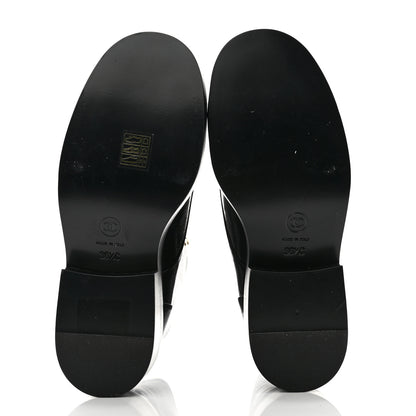 Chanel Shiny Goatskin Cap Toe Combat Boots 36.5 Black 5 of 10