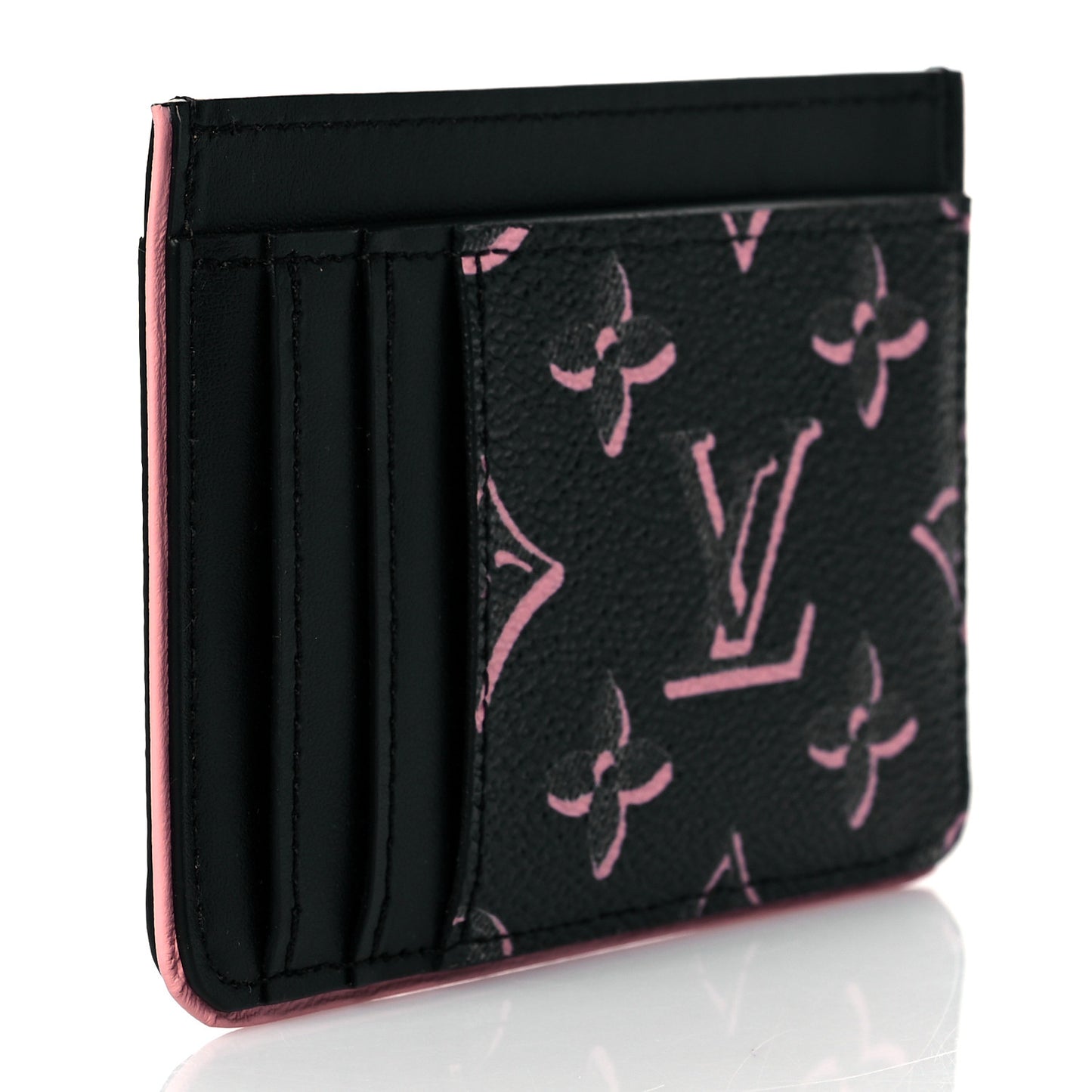 Monogram Fall for You LV Side-Up Card Holder Black