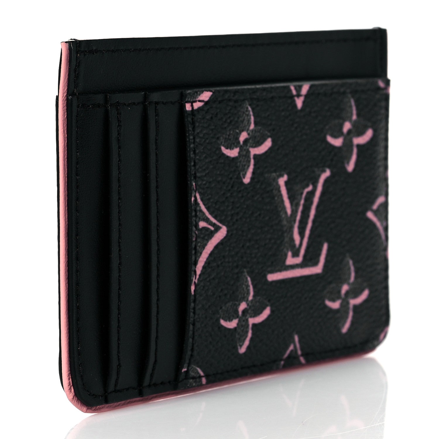 Louis Vuitton Monogram Fall for You LV Side-Up Card Holder Black 3 of 8