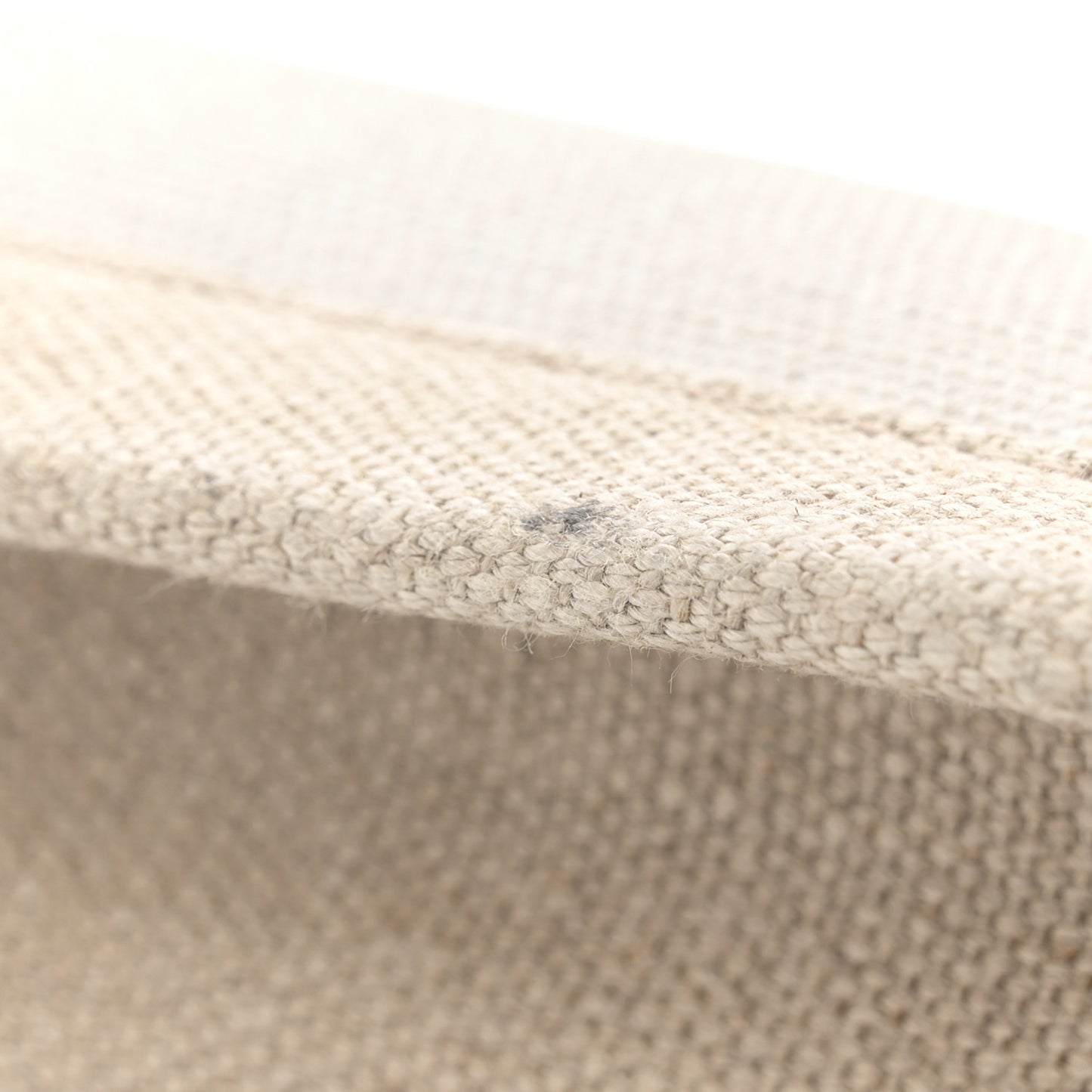 Linen Calfskin Rive Gauche Tote Optic White