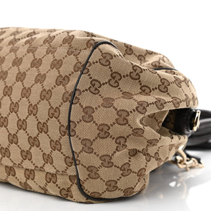 Gucci Monogram Medium Sukey Boston Bag Brown 8 of 9