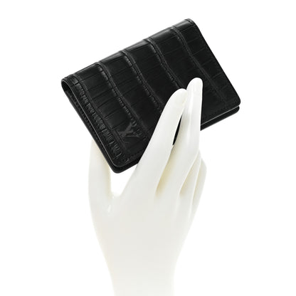 Louis Vuitton Crocodile Pocket Organizer Black 2 of 8