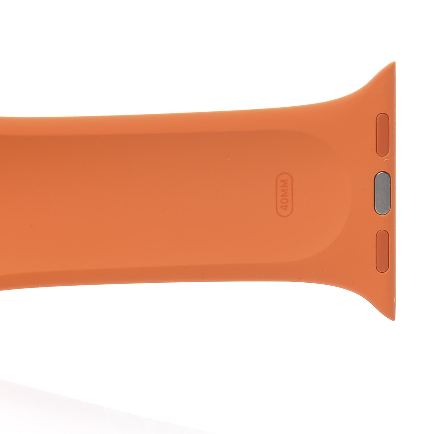 Hermes Silicone 40mm Apple Sports Watch Single Tour Band Orange 4 of 5