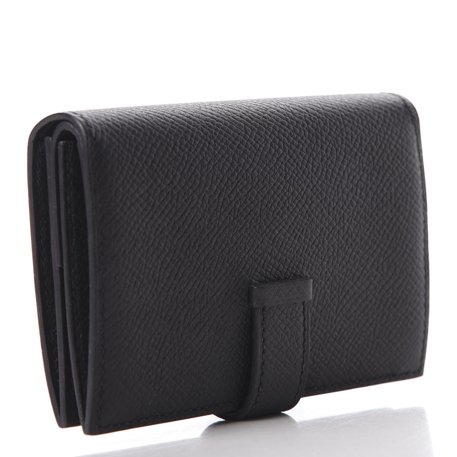 Hermes Epsom Mini Bearn Wallet Black 3 of 8
