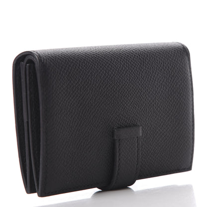 Hermes Epsom Mini Bearn Wallet Black 3 of 8