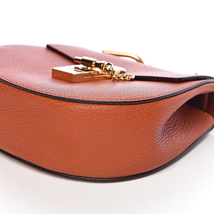 Chloe Grained Lambskin Mini Drew Shoulder Bag Foxy Orange 8 of 9