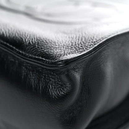 Chanel Shiny Aged Calfskin North South Shopping Bag Black 13 of 15