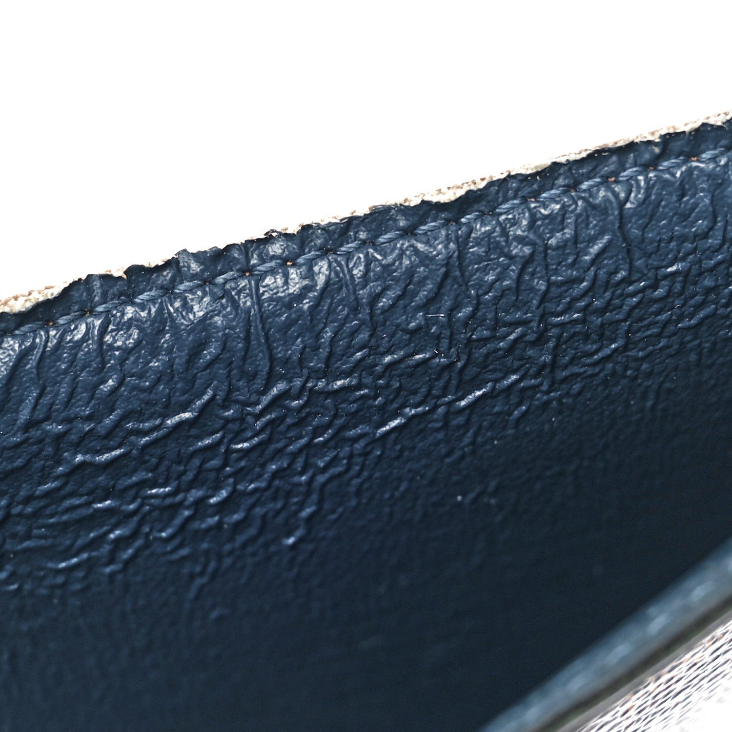 Louis Vuitton Damier Ebene Calfskin Multiple Wallet Blue 13 of 13