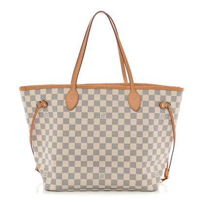 Louis Vuitton Damier Azur Neo Neverfull MM Rose Ballerine 1 of 13