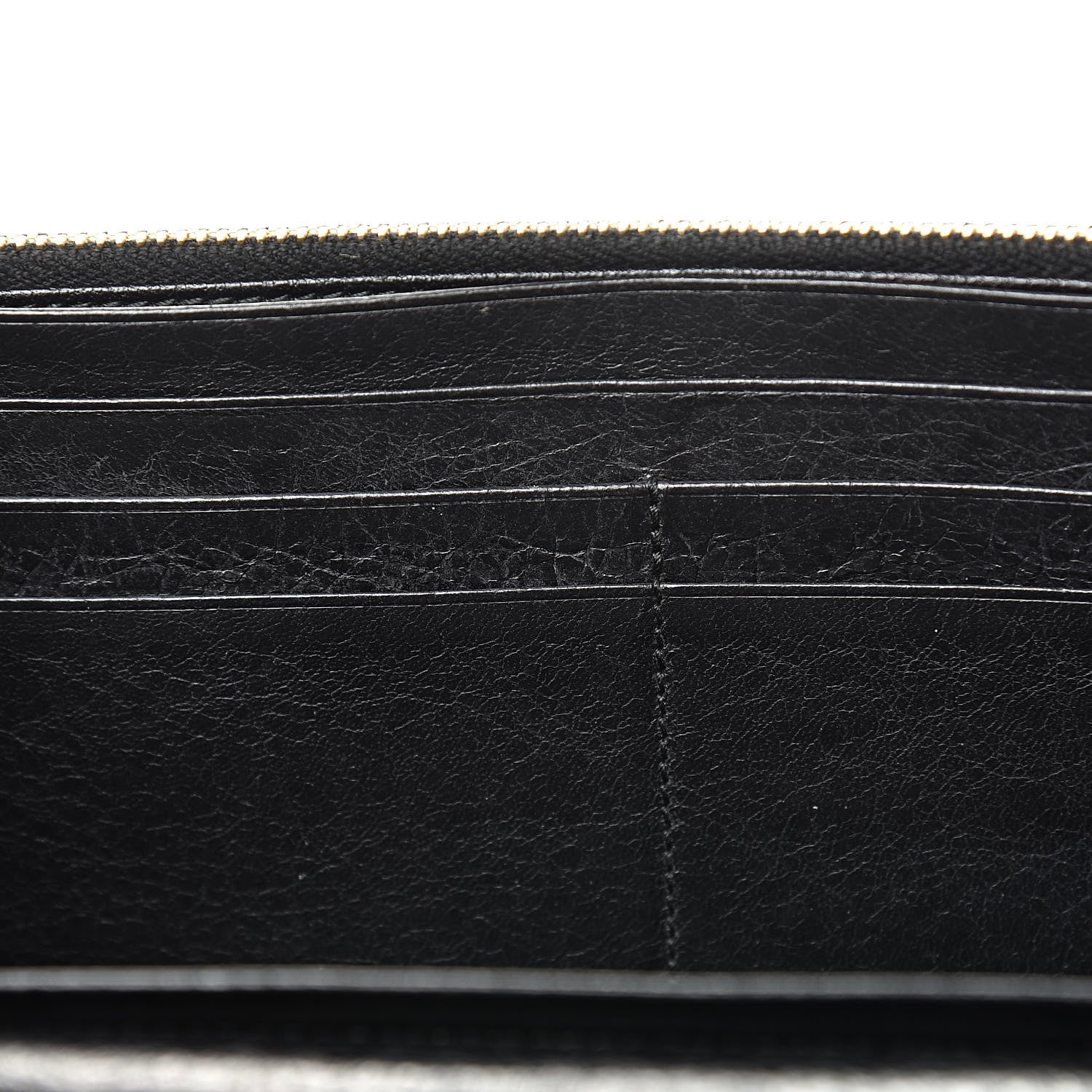 Balenciaga Agneau Giant 12 Gold Hardware Money Wallet Black 8 of 11